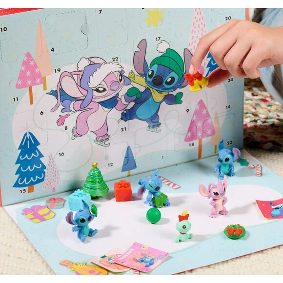 Disney Stitch Christmas Advent Calendar 12 Mini Exclusive Figures 24 Pieces - Picture 6 of 9